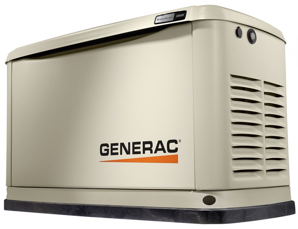 size of a standard backup generator for home